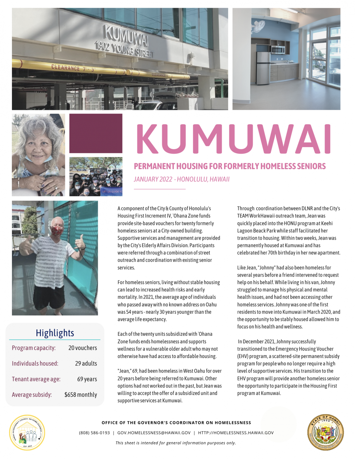 Statewide Office on Homelessness and Housing Solutions (OHHS) Ohana